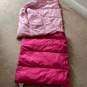 Pink lands end sleeping bag
